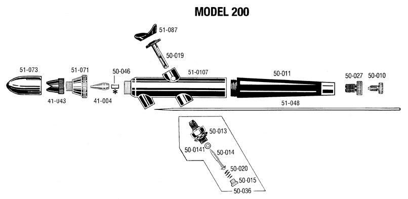Badger Model 200 Universal Spare Parts