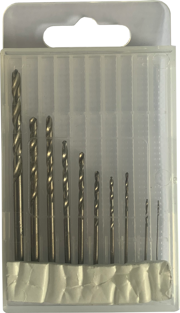 MTA-DB10 Drill Bits 10pc 0.5-3mm HSS Twist Type