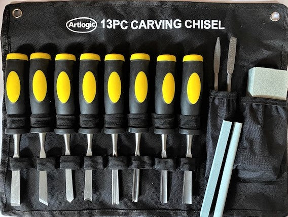 Artlogic 13pc Wood Carving Chisel Set