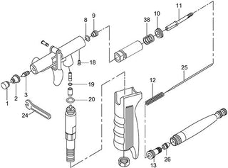 Sparmax GP-Series Airbrush Spare Parts