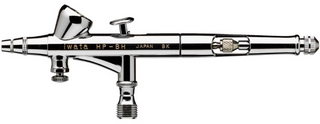 Iwata HP.BH Hi-Line Series Gravity Feed 0.2mm Airbrush with Micro Air Control Valve