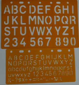 Lettering Stencil 2pc Set