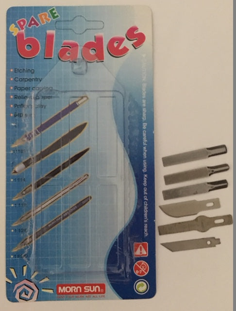 BLADE SET 6 PIECE ETCHING