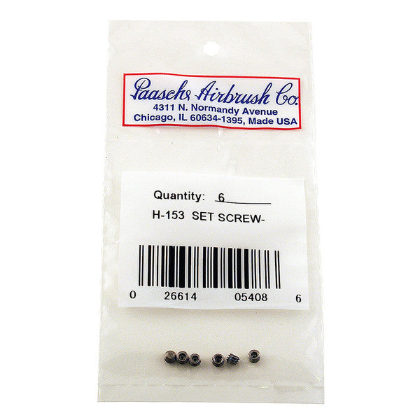 Paasche H-153 Set Screw (Stainless Steel) 6 pack