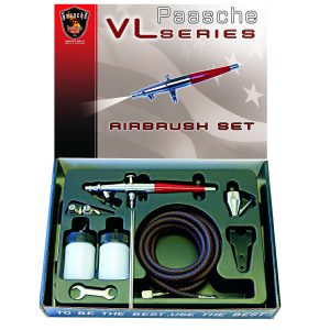 Paasche VL /VL-3AS  Double Action Airbrush Set